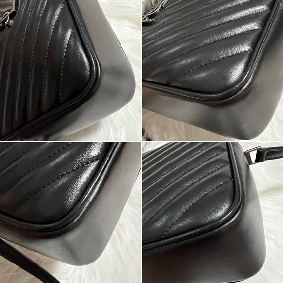 Saint Laurent Lou Matelassé Calfskin Chevron Leather Medium Camera Bag - Picture 11 of 15